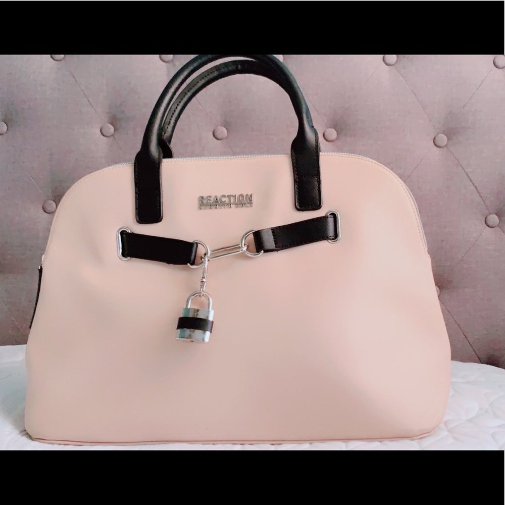 Kenneth Cole REACTION satchel handbag with locket